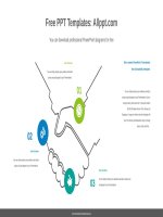 ( mẫu powerpoint ) handshake line powerpoint diagram template 