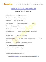 bo de kiem tra tieng anh lop 5 co dap an 