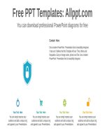 ( mẫu powerpoint ) keys list powerpoint diagram templates 