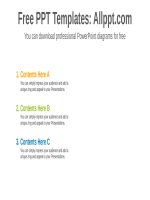 ( mẫu powerpoint ) circle intersection powerpoint diagram template 