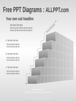 ( mẫu powerpoint ) 3d stair PPT diagrams standard 