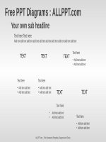 ( mẫu powerpoint ) process shapes flow PPT diagrams widescreen 