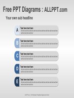 ( mẫu powerpoint ) free 5 agenda PPT diagrams standard 