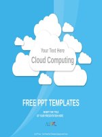 ( mẫu powerpoint ) cloud computing on blue powerpoint templates standard 