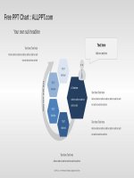 ( mẫu powerpoint ) cycle shapes PPT diagram widescreen 