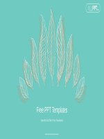 ( mẫu powerpoint ) linear leaves pattern powerpoint templates 