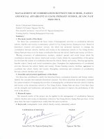 Quản lý công tác phối hợp giữa nhà trường, gia đình và xã hội tại các trường tiểu học huyện tây giang tỉnh quảng nam 2 