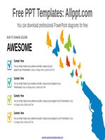 ( mẫu powerpoint ) gun free zone powerpoint diagram 