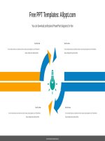 ( mẫu powerpoint ) symmetrical rotating arrow PPT template 