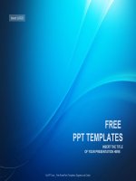( mẫu powerpoint ) blue wave abstract powerpoint templates standard 