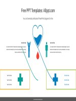 ( mẫu powerpoint ) blood donation comparison powerpoint diagram 