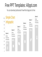 ( mẫu powerpoint ) color stripe bar chart powerpoint diagram template 