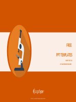 ( mẫu powerpoint ) microscope flat icon powerpoint templates widescreen 