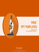 ( mẫu powerpoint ) microscope flat icon powerpoint templates standard 