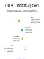 ( mẫu powerpoint ) crossing banner powerpoint diagram 