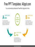 ( mẫu powerpoint ) two style compare diagram template 