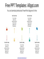 ( mẫu powerpoint ) dot point column powerpoint diagram 