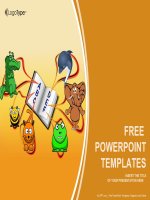 ( mẫu powerpoint ) animals alphabet education powerpoint templates standard 