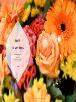 ( mẫu powerpoint ) flowers nature PPT templates standard 
