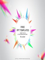 ( mẫu powerpoint ) abstract triangle PPT templates standard 