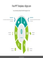 ( mẫu powerpoint ) radial doughnut powerpoint diagram template 