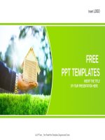 ( mẫu powerpoint ) hand and wood house real estate powerpoint templates widescreen 