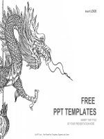 ( mẫu powerpoint ) chinese style dragon recreation powerpoint templates standard 
