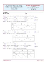 BỘ đề THI tốt NGHIỆP THPT TOÁN 22 