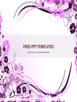 ( mẫu powerpoint ) wavy purple foral PPT design pptx 