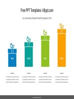 ( mẫu powerpoint ) gift boxes list powerpoint diagram 