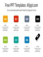 ( mẫu powerpoint ) microchip silhouette powerpoint diagram 