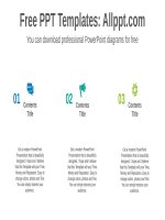 ( mẫu powerpoint ) donut text box powerpoint diagram template 