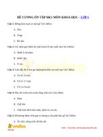 de on thi hoc ki 1 mon khoa hoc lop 5 