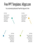 ( mẫu powerpoint ) chevron arrow process powerpoint diagram 