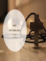 ( mẫu powerpoint ) simple wooden christian cross necklace powerpoint templates standard 