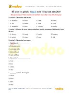 de kiem tra giua ki 1 lop 5 mon tieng anh nam 2020 