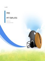 ( mẫu powerpoint ) american football ball sports powerpoint templates standard 