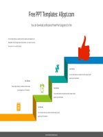 ( mẫu powerpoint ) colorful ribbon staircase powerpoint diagram template 