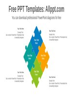 ( mẫu powerpoint ) puzzle matrix powerpoint diagram template 