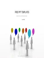 ( mẫu powerpoint ) communication and speech business PPT templates widescreen 