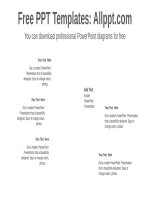 ( mẫu powerpoint ) radial doughnuts powerpoint diagram template 