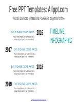( mẫu powerpoint ) vertical history powerpoint diagram 