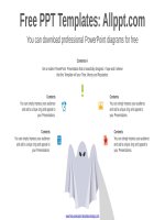 ( mẫu powerpoint ) halloween day ghost powerpoint diagram 