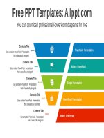 ( mẫu powerpoint ) colorful funnel banner powerpoint diagram 