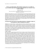 NÂNG CAO TÍNH THỰC TIỄN TRONG GIẢNG dạy các môn lý LUẬN CHÍNH TRỊ CHO SINH VIÊN THEO HƯỚNG gắn với kỹ NĂNG NGHỀ NGHIỆP 