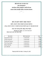 ĐỒ án kết THÚC học PHẦN môn PHÂN TÍCH THIẾT kế hệ THỐNG đề tài PHÂN TÍCH và THIẾT kế hệ THỐNG QUẢN TRỊ KHO dược 