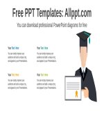 ( mẫu powerpoint ) graduating student powerpoint diagram 