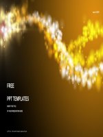 ( mẫu powerpoint ) orange lights abstract PPT templates widescreen 