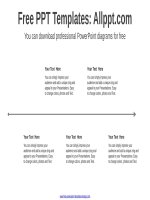 ( mẫu powerpoint ) rounded text boxes powerpoint diagram 