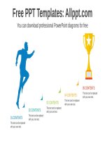 ( mẫu powerpoint ) stair running businessman PPT diagram 